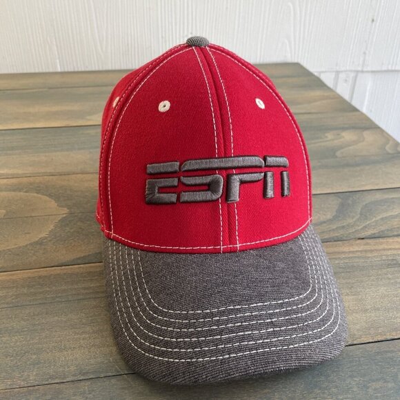 Vintage Embroidered ESPN Founded in 1979 Top of the World Flex Fitted OSFM (HT6) - Picture 1 of 9
